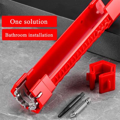 12 In 1 Multifunctional Kitchen Faucet Wrench,Kitchen Drain Tub Removal Nut Plumbing for Tight Spaces Installation Repairs Tools