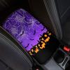 Dreaweet Stylish Spider Web Printed Black Car Center Console Armrest Cushion Cover Pad Soft Car Armrest Seat Box Cover Protector Auto Car Interior