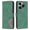 For TECNO Spark 20 Pro Phone Cases Wallet Stand Geometry Imprint Leather Cover