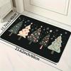 Christmas Tree Carpet Shower Mat Bathroom Carpet Home Decoration Floor Mat Kitchen Bedroom Living Room Doormat Bedside Rugs
