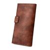 Johnature Vintage Long Wallet Card Holder Unisex Steampunk High Quality Pu Leather Solid Color Large Clutch Wallets