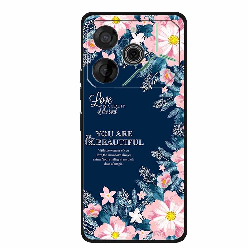 For Tecno Pova 6 Case Luxury TPU Soft Silicone Phone Cases Back Cover for Tecno Pova6 2024 6.78" Shockproof Love New Cute Coque
