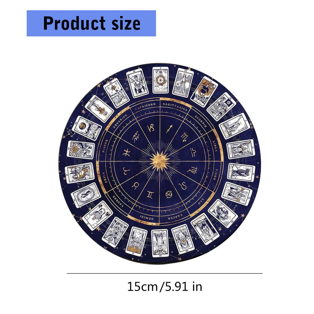 Tarot Card Astrology Pendulums Mat Mouse Pad Tarots Antiskid Rubber Mat Altars Tarots Card Pad for Party Board Game