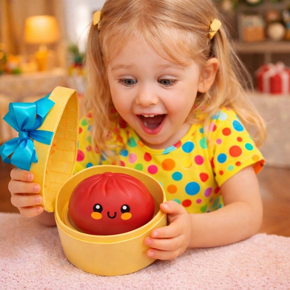 Caja Sorpresa de Bolitas de Colores del Arcoíris Juguete Squishy Suave Con Vaporizador Juguete Squishy Resiliencia Lenta Fidget Apretar Masa de Descompresión