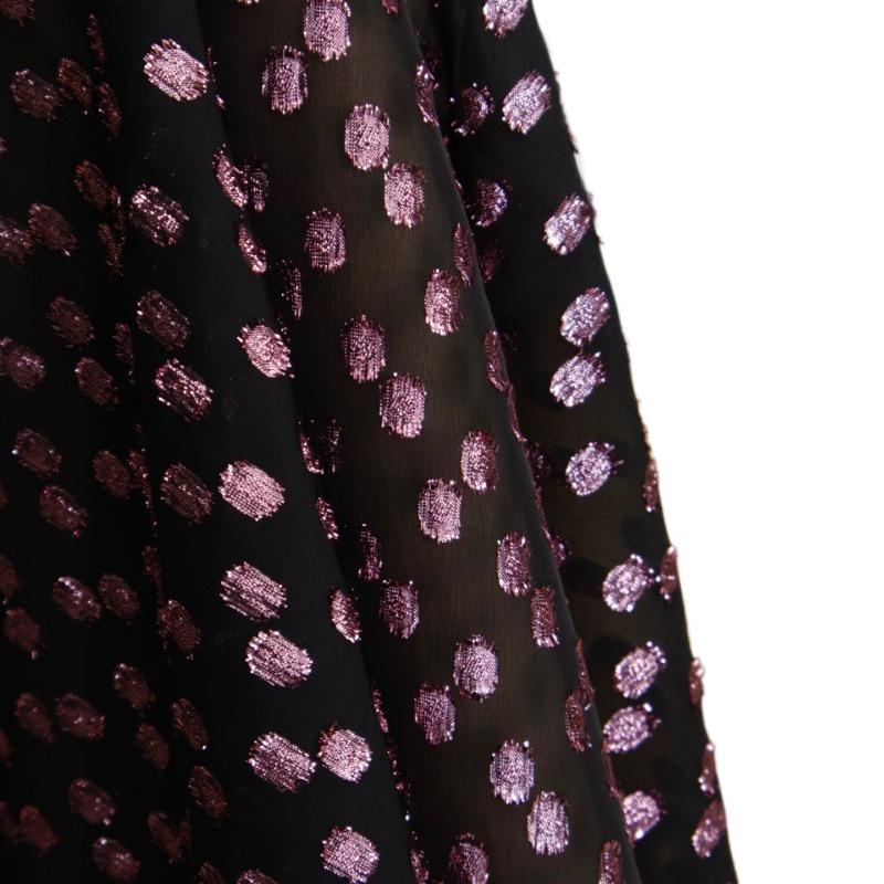 1m*1.4m Black Purple Color Chiffon Fabric African Lace Crepe Printing Polyester Fabric for DIY Clothing Dress