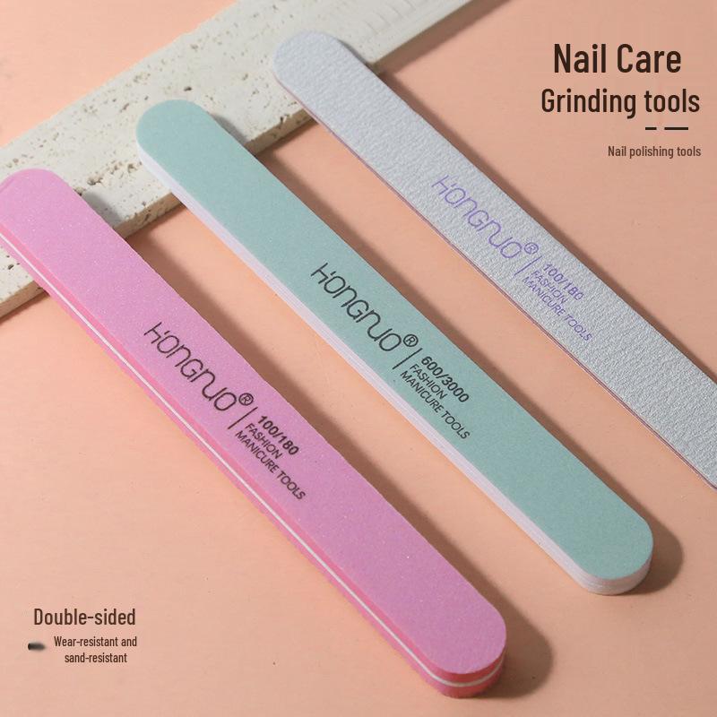 Nail File & Buffer Set: Double-Sided Grinding & Polishing Tool