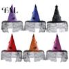 Creative Halloween Night Headgear Witch Hat, with Lace Mesh And Simulated Spiders, Gothic Style Holiday Photo Props Costume Accessory, for Parties