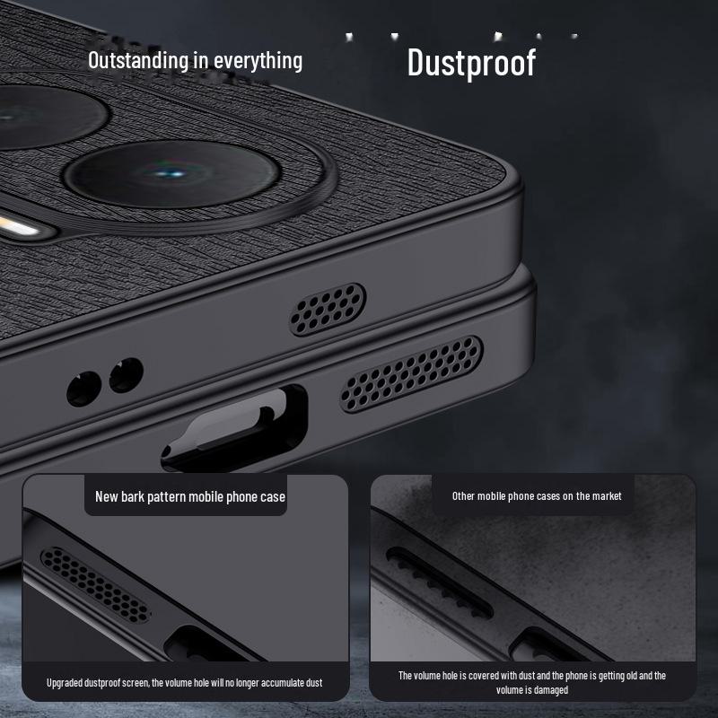 Beschermhoes voor Huawei Hi Enjoy 60 Pro en 50 Plus met schorsnerfdesign, all-inclusive voor mannen en vrouwen.