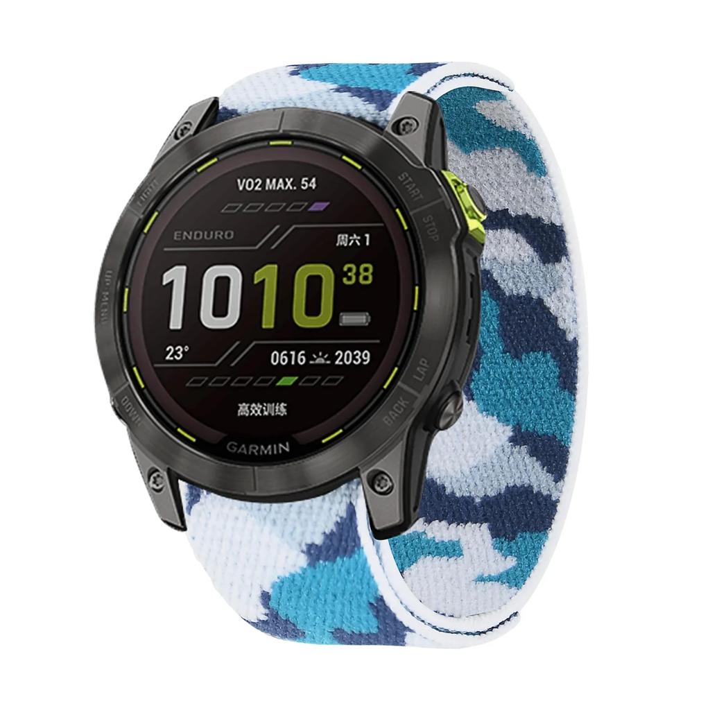 26 20 22mm nylonový řemínek na hodinky Garmin Fenix 7X 6X Pro 7 7S 6 6S 5X 5 5S Plus/Venu 2 Plus Rychloschnoucí řemínek na háček a smyčku
