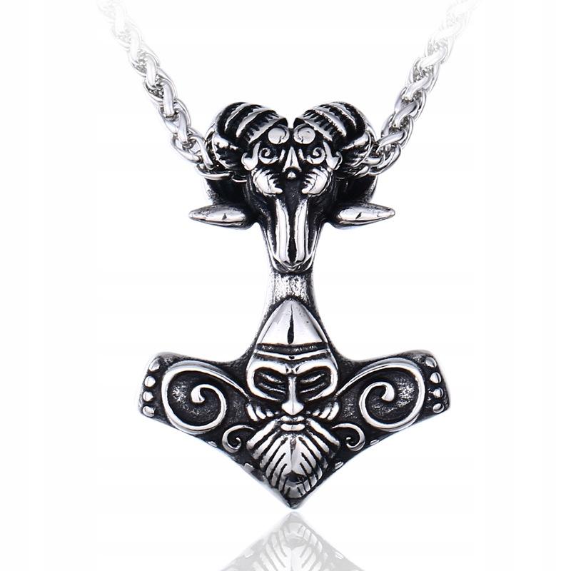 Thor's Hammer Necklace Valknut Nordic Viking 298