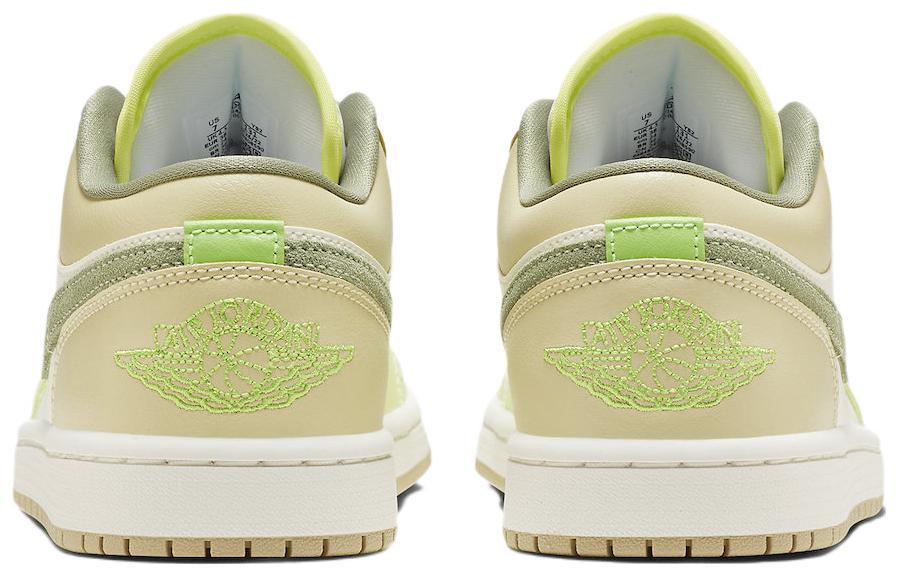 Jordan 1 Low Sail White Oil Green (Women's)