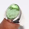 Man'S Tsavorite Fine Finish 925 Silver Plated Ring US 8 Limited Stock Deal U5Y39