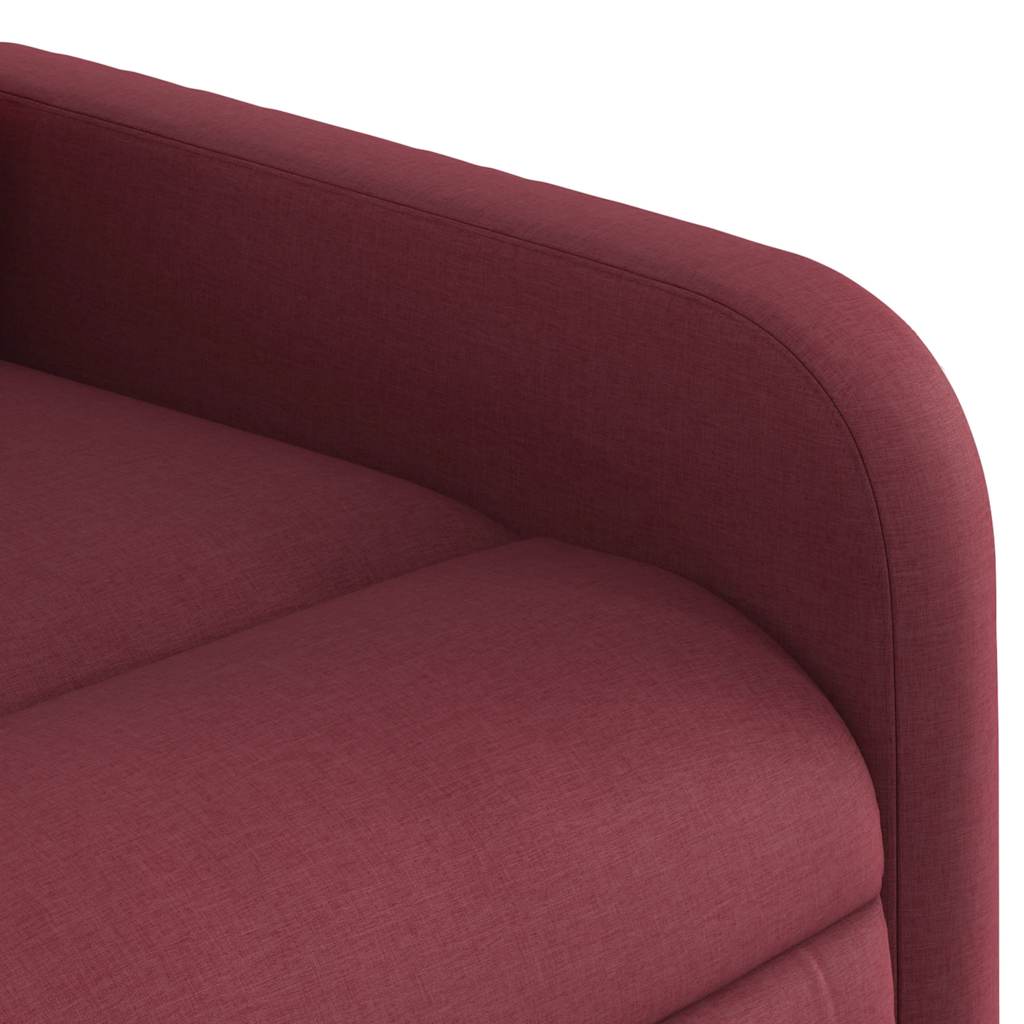 Relaxation Armchair Burgundy Fabric