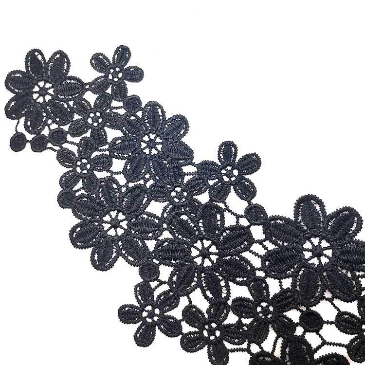 Wateroplosbare kanten kraag polyester zijde borduursel corsage driedimensionaal hol borduursel valse kraag DIY kant accessoires