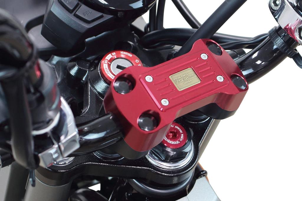 SP Takegawa Handlebar Clamp Upper Holder (Red) for GROM/CT125/Monkey125/Dax125 06-02-0004