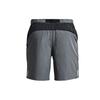Under Armour Elastic Waistband 2-In-1 Mid-Rise Fitted Outdoor Sports Casual Shorts Men Bottoms Grey 1370033-012