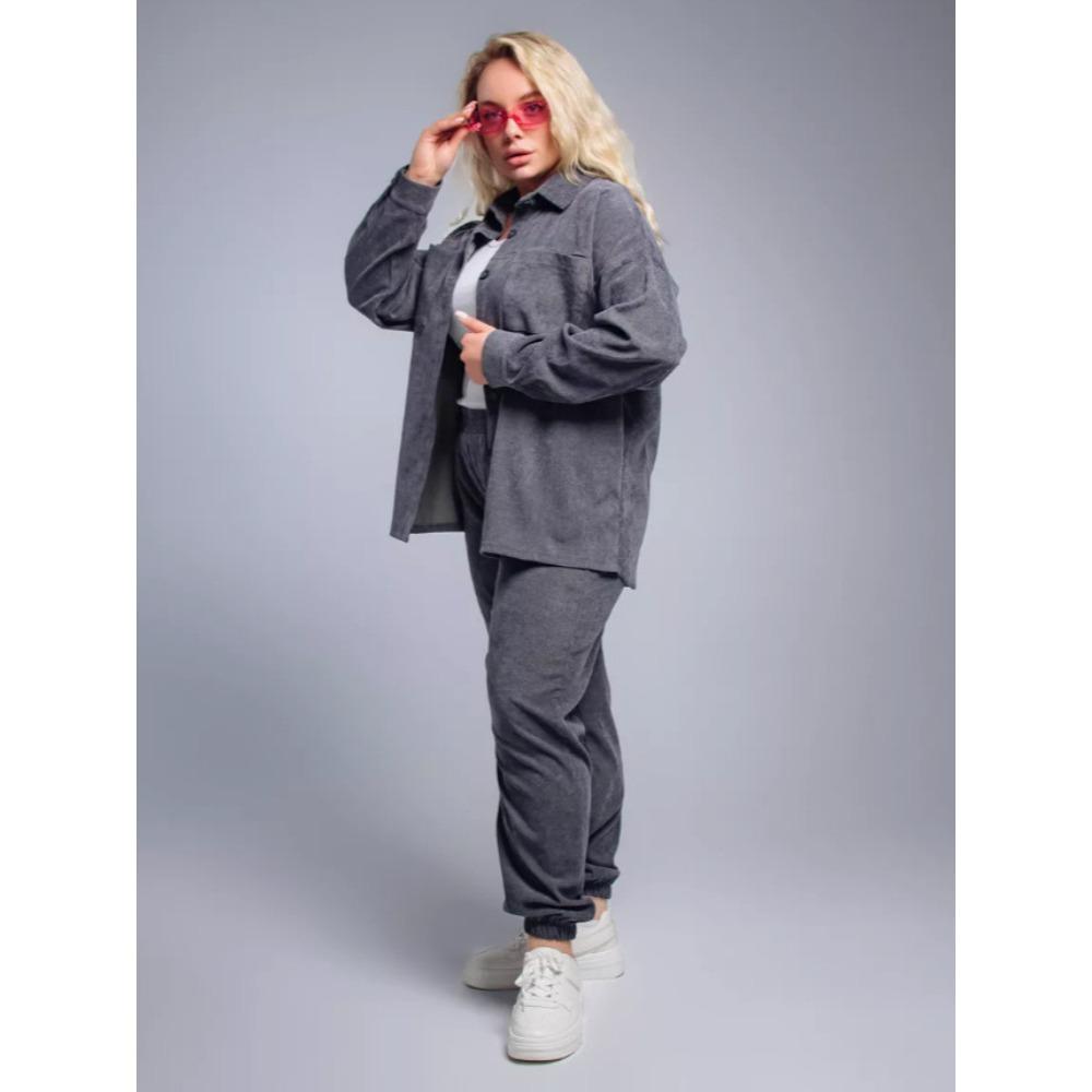 Women's Loose Fit Two-piece suit Long Sleeve Blouse Elastic Waist Joggers