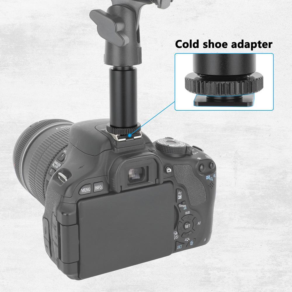 HDRIG Microphone Mount Kit: Hot/Cold Shoe, Micro Rod, 5/8 Screw (2-pack)