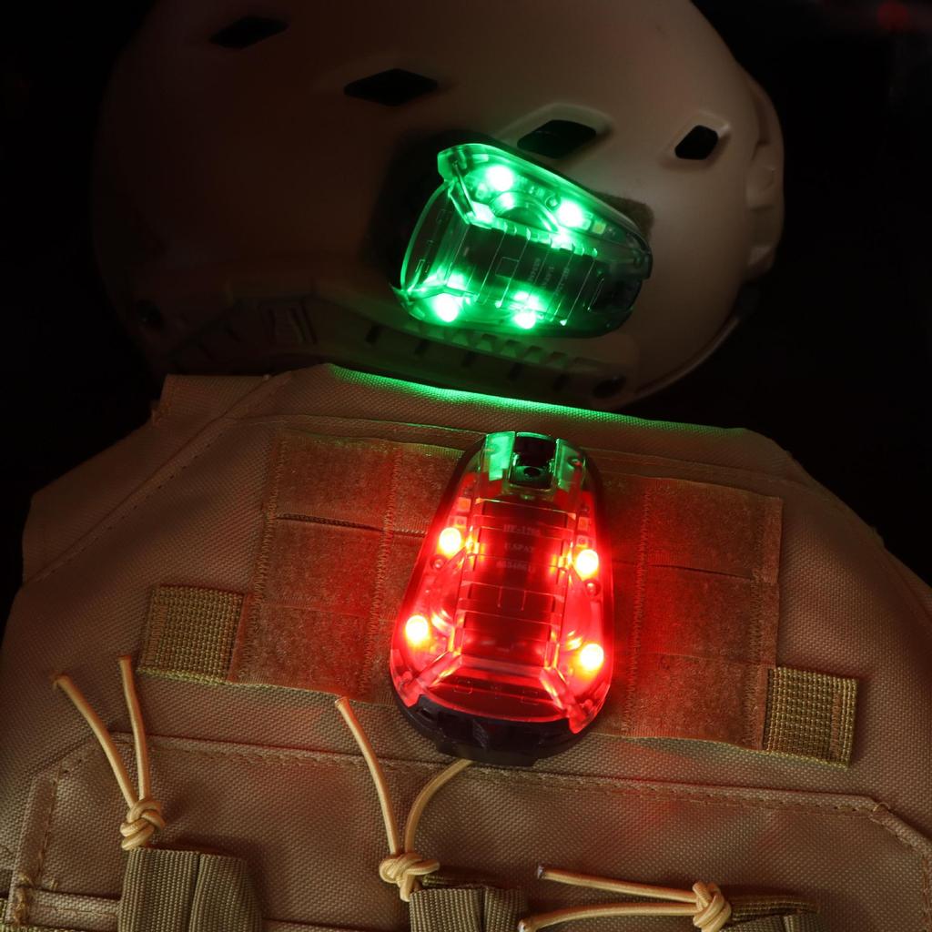 Ladybug 3. Generation Helmlicht: Grüne und weiße Beleuchtung, Stroboskop, IR, Teamkollegen-ID