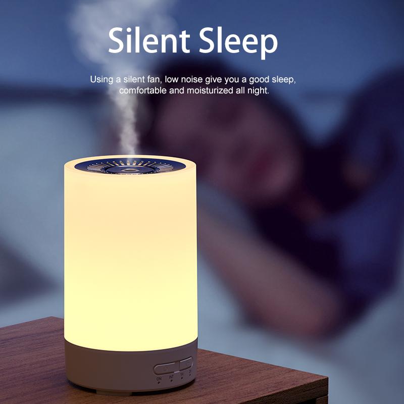 150ml USB Power Supply Ultrasonic Silence Atomizing Air Humidifier Timeable Settings Essential Oil Aroma Diffuser