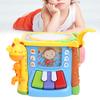 Electric Music Toys Hand Drums Musical Instruments Children Educational Toys with LightHexahedron