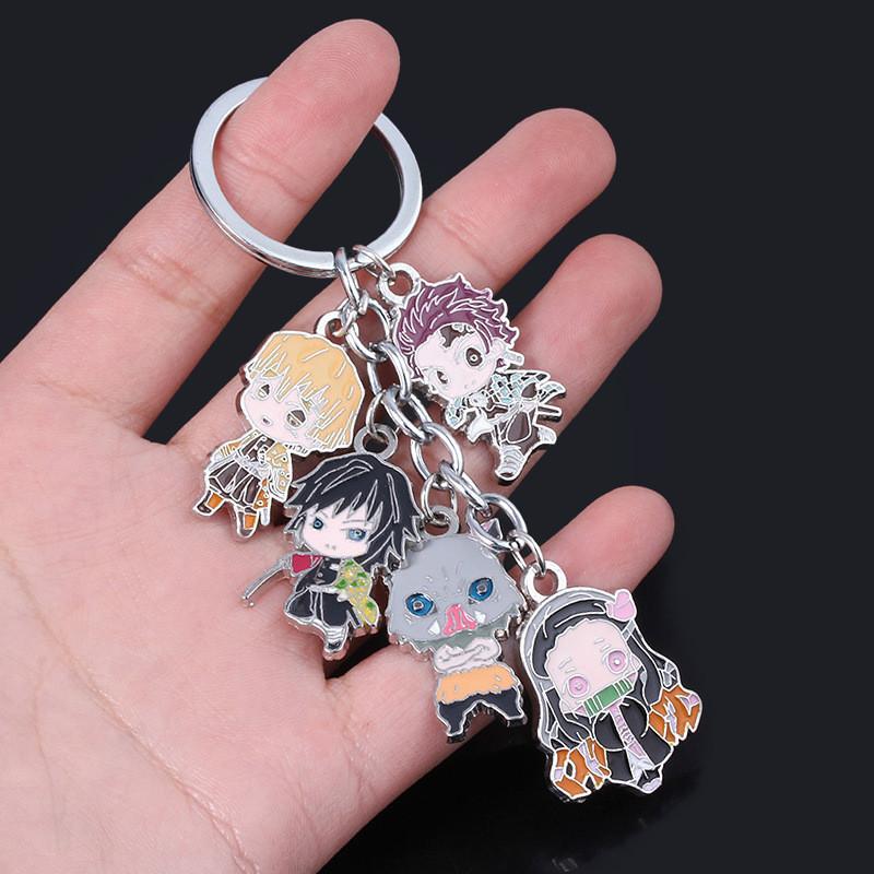 Demon Slayer Keychain With Zinc Alloy Characters For Anime Fans And Gift Giving