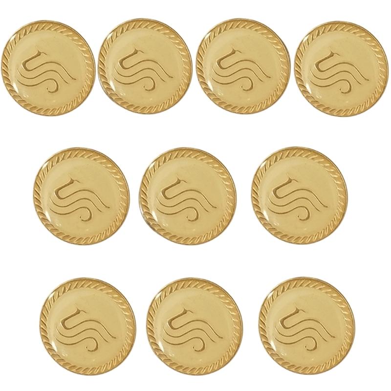Mixed Sewing Buttons Easy Install Uniform Buttons Durability Uniform Suitable for Airline and Airport Academy Students