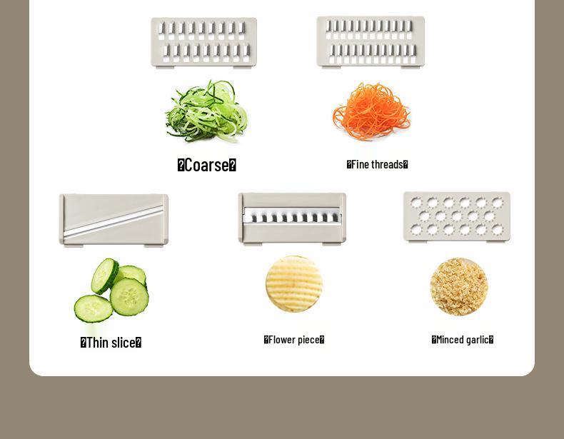 Multifunctional Vegetable and Potato Shredder Slicer