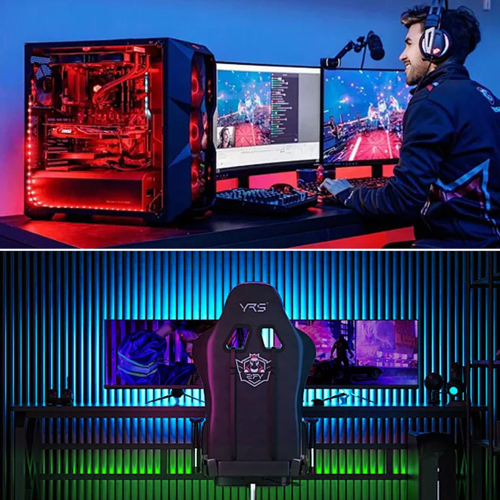 USB 5V LED Strip Light Bluetooth Remote Control 2835 RGB LED Light Tape Ribbon For TV Screen Backlight Game Room Ambiance Decor