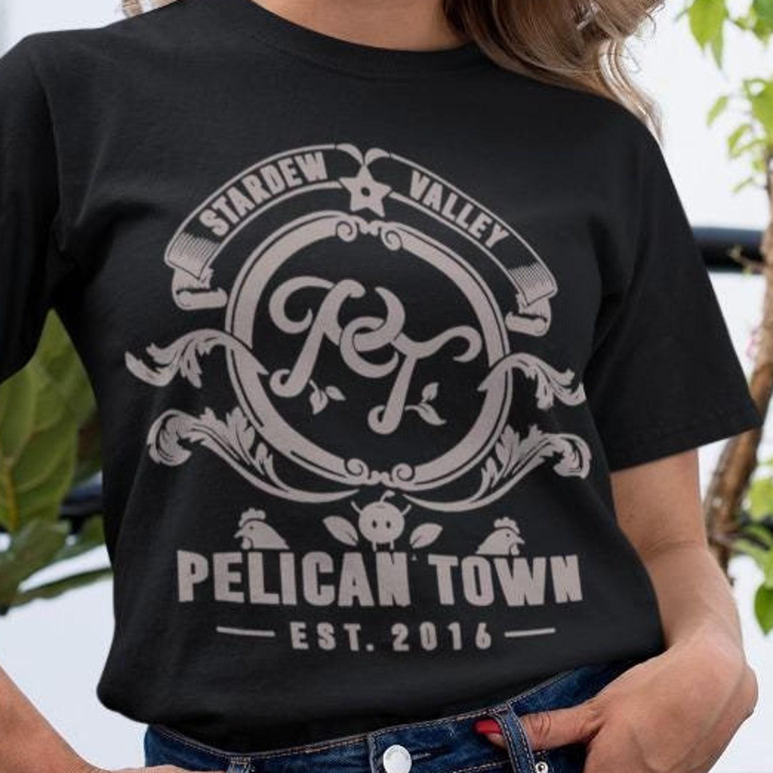 Stardew Valley Pelican Town Unisex Tee, Shirt, Graphic Tee, Gamer Gift, Video Game Shirt, Gaming Apparel S