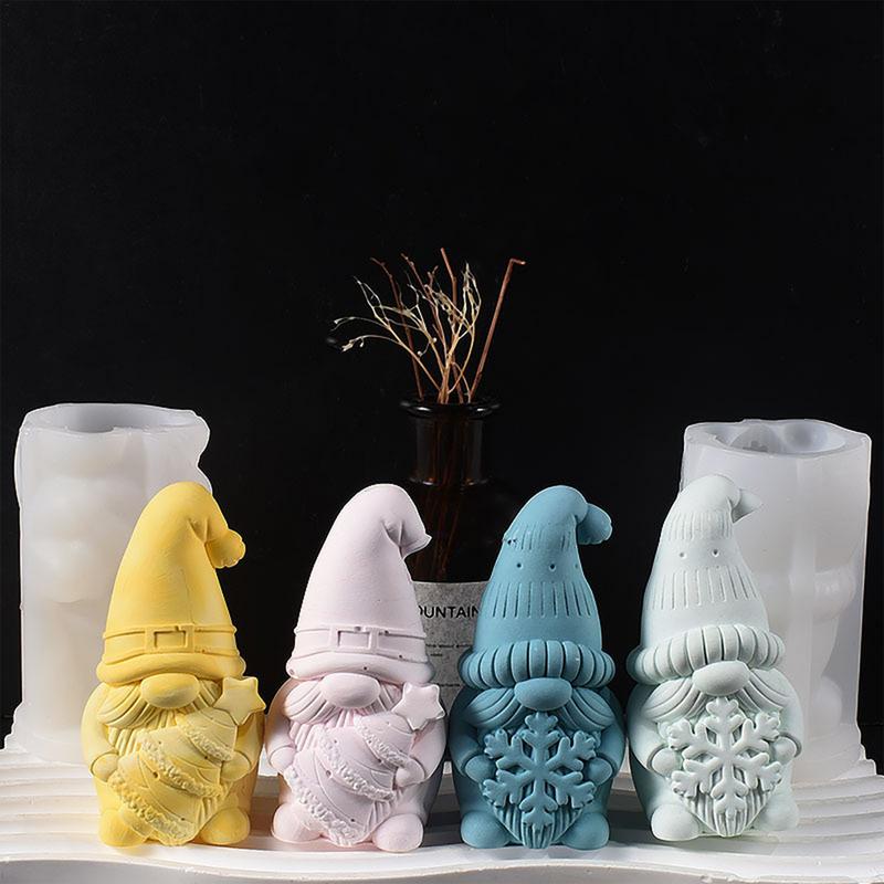 Gnome Mold | Dwarf Candle Making Mould | Valentine's Day Candle Mold for Candle Making 3D Silicone Mold for Resin Plaster