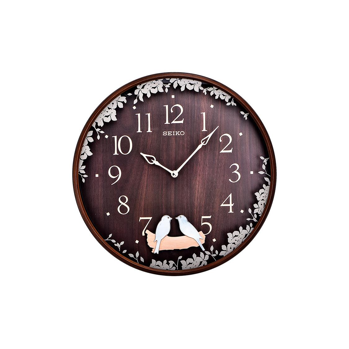 SEIKO Quartz Movement Polyester Plastic Shell Wall Clock Unisex White QXC237B QXC237B QXC237B Diameter 33CM