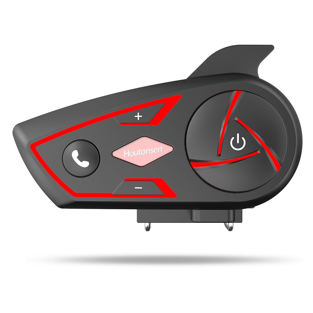 

S3 Bluetooth Motorcycle Helmet Headset: Full Duplex Intercom, Long Battery Life, Noise Reduction. Single Set чёрный