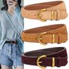 Luxury Design Pin Buckle Waistband Casual Trouser Dress Belts Fashion Suede Leather Belt
