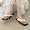 Fashion Clip Toe Women Flats Slippers Casual Cozy Shoes Walking Fashion Shoes Summer Woman Sandals 2025 Trend Platform Beach Lady Shoes