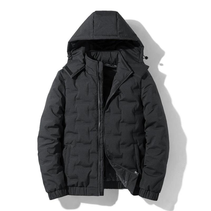 Осенне-зимняя куртка мужская легкая куртка на утином пуху мужская зимняя короткая теплая — фото 2