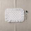 Heart Lace Ruffled Placemats Table Napkins Vintage Style Romantic Wedding Party Home Dining Decoration Accessories