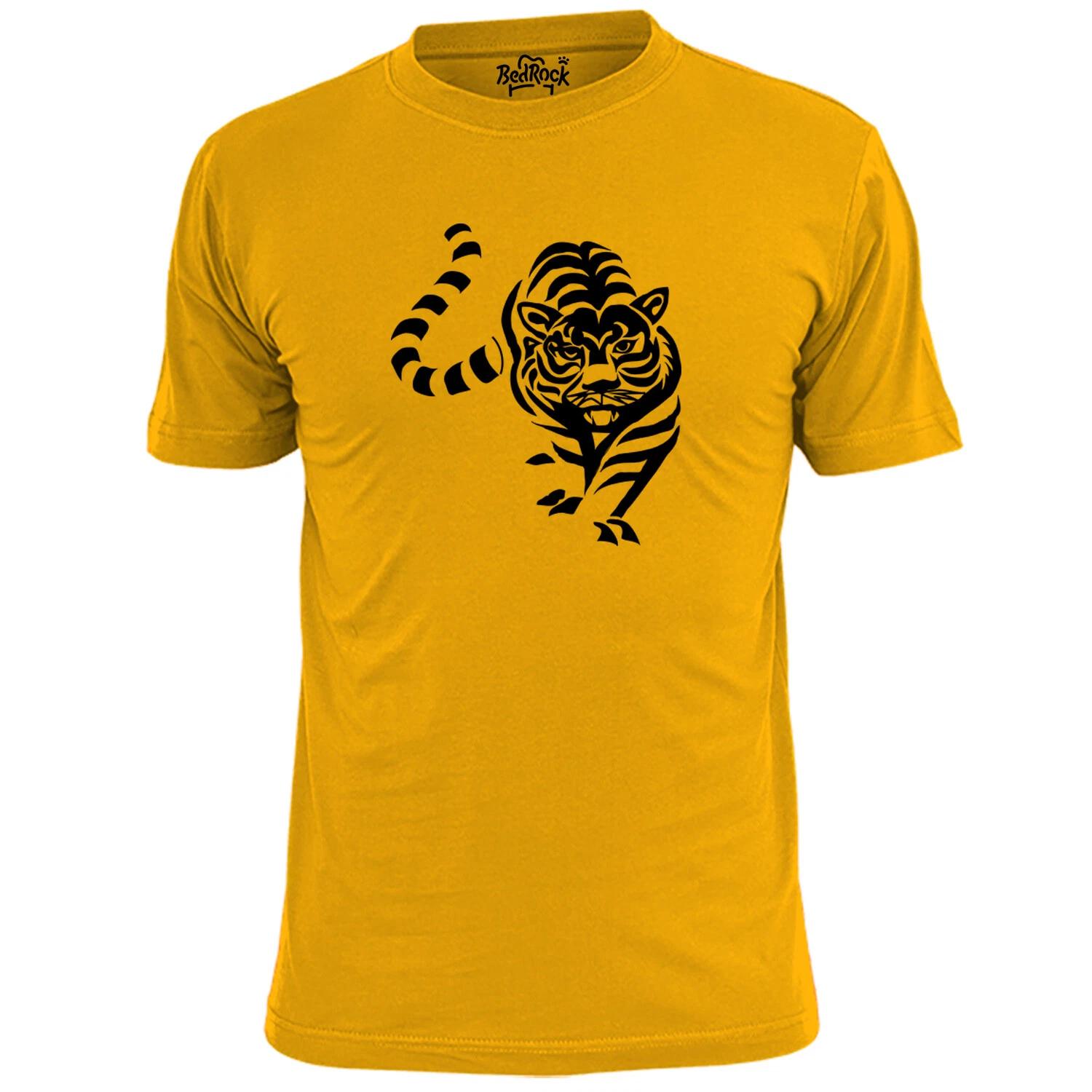 Mens Tribal Tiger T shirt Maori Tattoo Art Big Cats S
