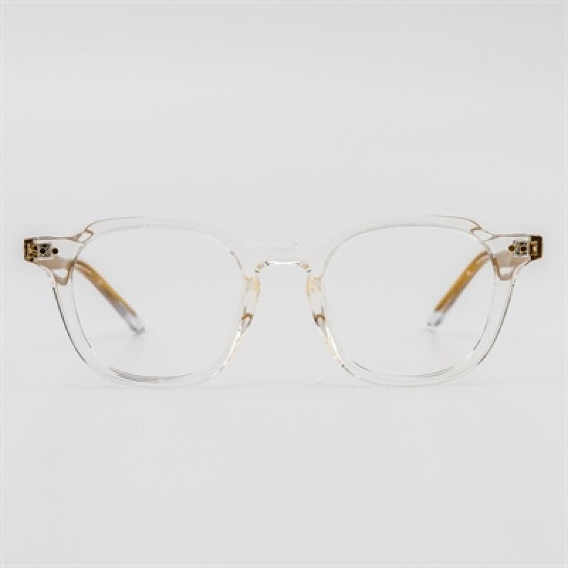 SBKA Burst-C02 Clear Horn-Rimmed Glasses