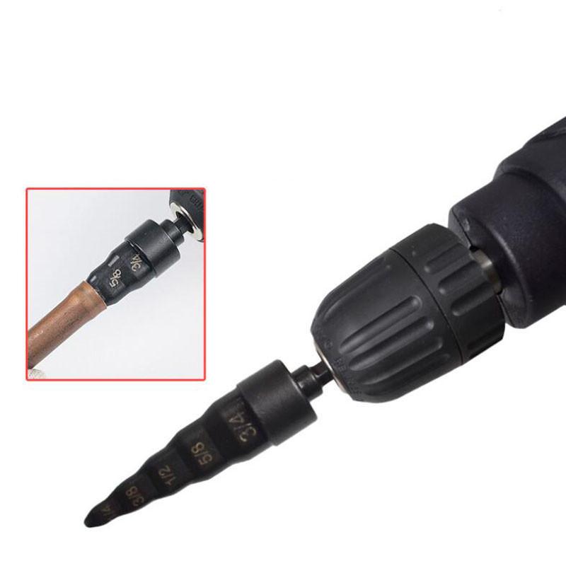 5 In 1 Copper Tube Expander Pipe Expander Dril Electric Repair Support Swaging Tool Drill Bit Expander Flaring Tool