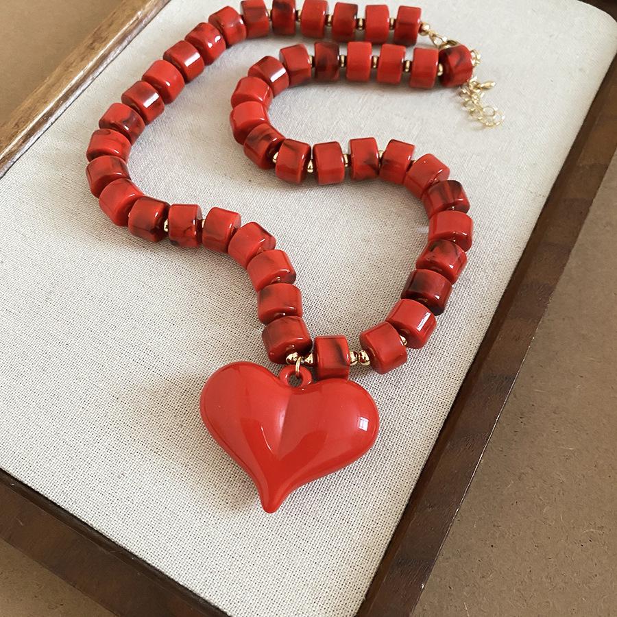 Colorful Summer Acrylic Bead Necklace – Simple, Fashionable, High-End Clavicle Jewelry