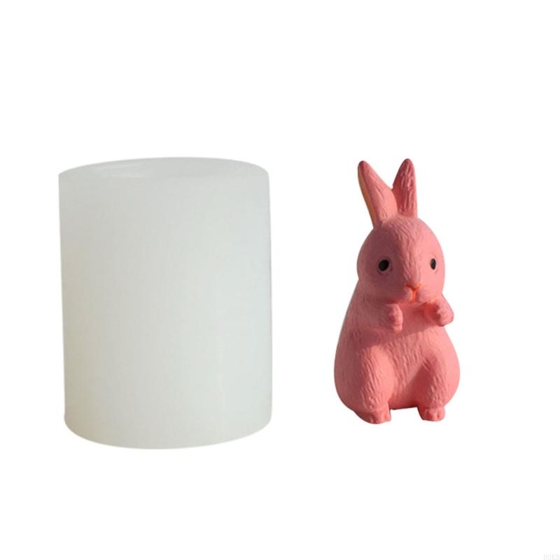 B0KB Manual Cake Molds Bunny Series Decor Mold for DIY Decoration Making Soap