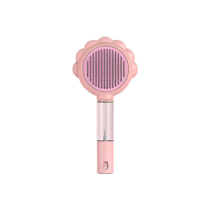 

Self Cleaning Pet Brush Dog Cat Grooming Tool Hair Remover Dematting Comb Easy Spray Pet Comb For Dogs Cats