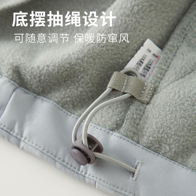 Kids Thickened Fleece Windbreaker Jacket For Boys And Girls Children Warm Outerwear