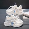 Fashion Kid's Sneakers Thick Sole Casual Light Running Shoes Boys Girls Comfortable Mesh Chunky Sneaker for Children Walking Footwear