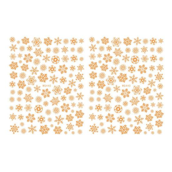 1/2Pcs Colorful Snowflake Nail Art Sticker Self-adhesive DIY Home Salon Winter Christmas Snowflake Women Fake Nail Decoration Decal