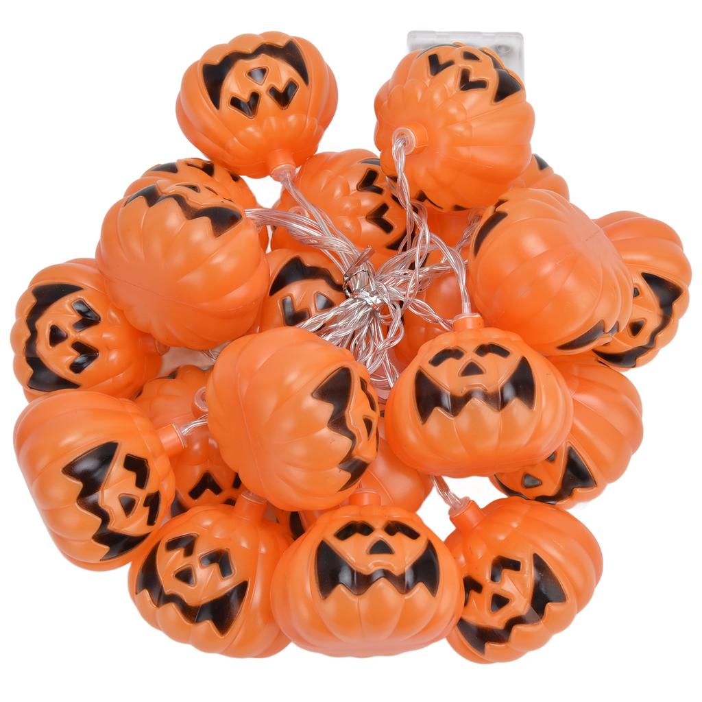 20LED Halloween Kürbis Lichterkette 3 Meter Dual-Modus Dekorative Lichterkette für Festival