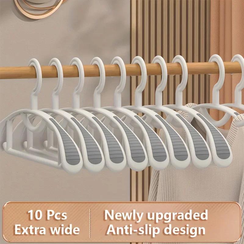 Household Non-slip Hanger, Thick And Wide Shoulder Plastic Drying Rack, Used To Hang Clothes Wholesalers Amagi