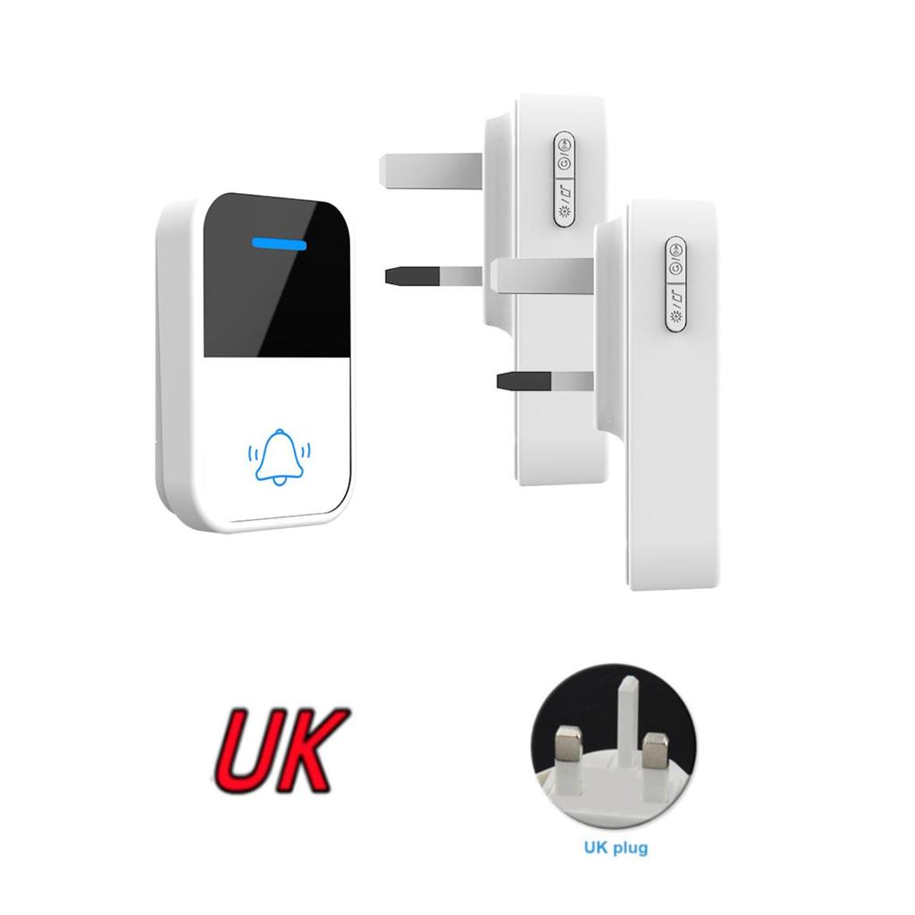 Wireless Waterproof Battery-Free Doorbell - US/EU Standard, One-to-Two Unit