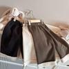 Winter Children's Clothing 1-8Y Kids Fleece Lined Corduroy Wide Leg Pants Solid Color Warm Trousers
